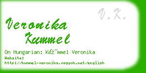 veronika kummel business card